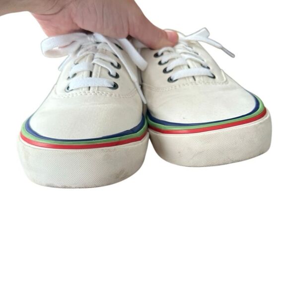 Seavees Legend Pride Cotton Poplin White Sneakers 7.5 - Picture 6 of 10